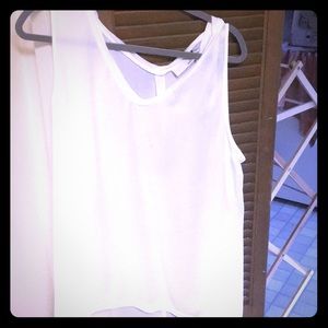 White Sleeveless Top